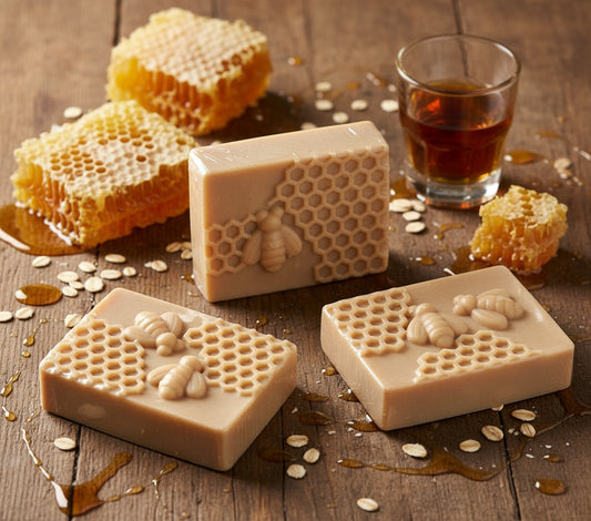 Honey and Oatmeal Soap: Honey Bourbon & Oats