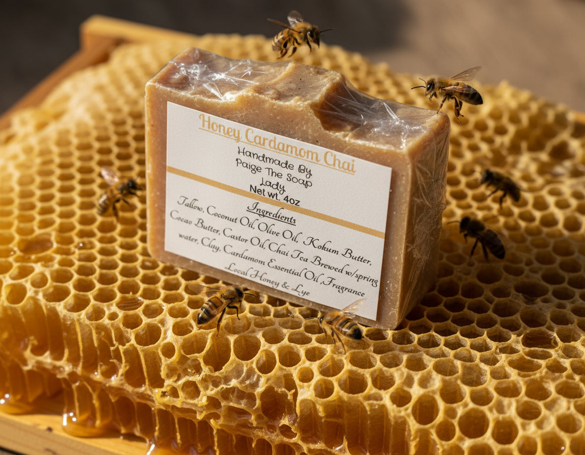 Honey and Clay Soap.    HONEY CARDAMOM CHAI