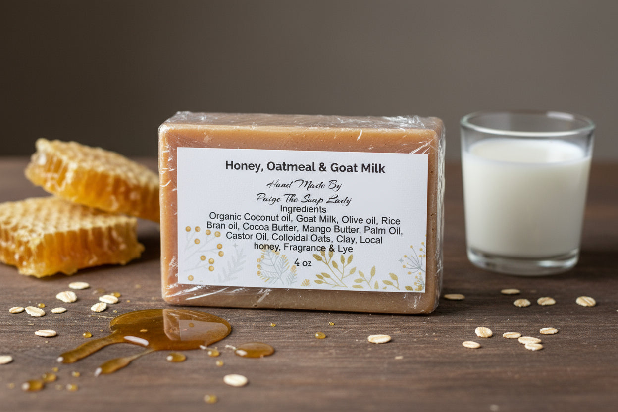 Honey, Oatmeal & Raw Milk Soap